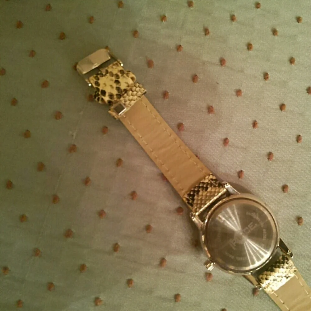 Animal print watch